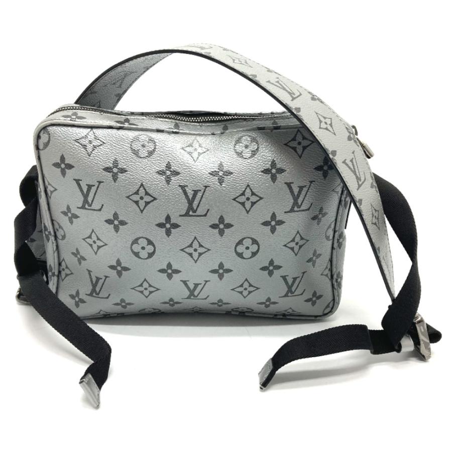 LOUIS VUITTON ルイヴィトン M43859 メッセンジャーPM クロスボディ モノグラムリフレクト ショルダーバッグ シルバー メンズ【中古】 | LOUIS VUITTON | 01