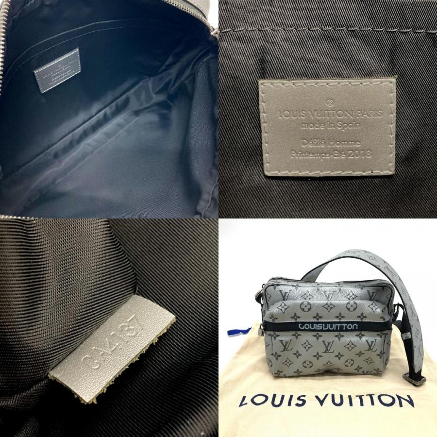 LOUIS VUITTON ルイヴィトン M43859 メッセンジャーPM クロスボディ モノグラムリフレクト ショルダーバッグ シルバー メンズ【中古】 | LOUIS VUITTON | 09