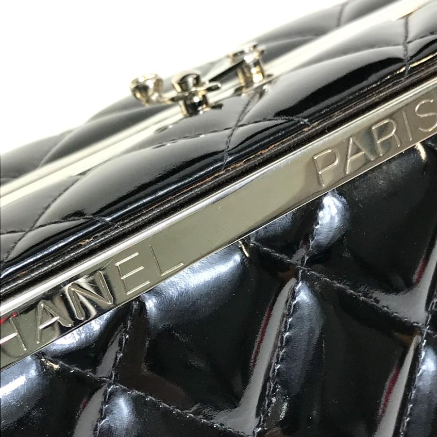 CHANEL シャネル ヴィンテージ ハンドバッグ マトラッセ エナメル バニティバッグ ブラック レディース【中古】 | CHANEL | 06