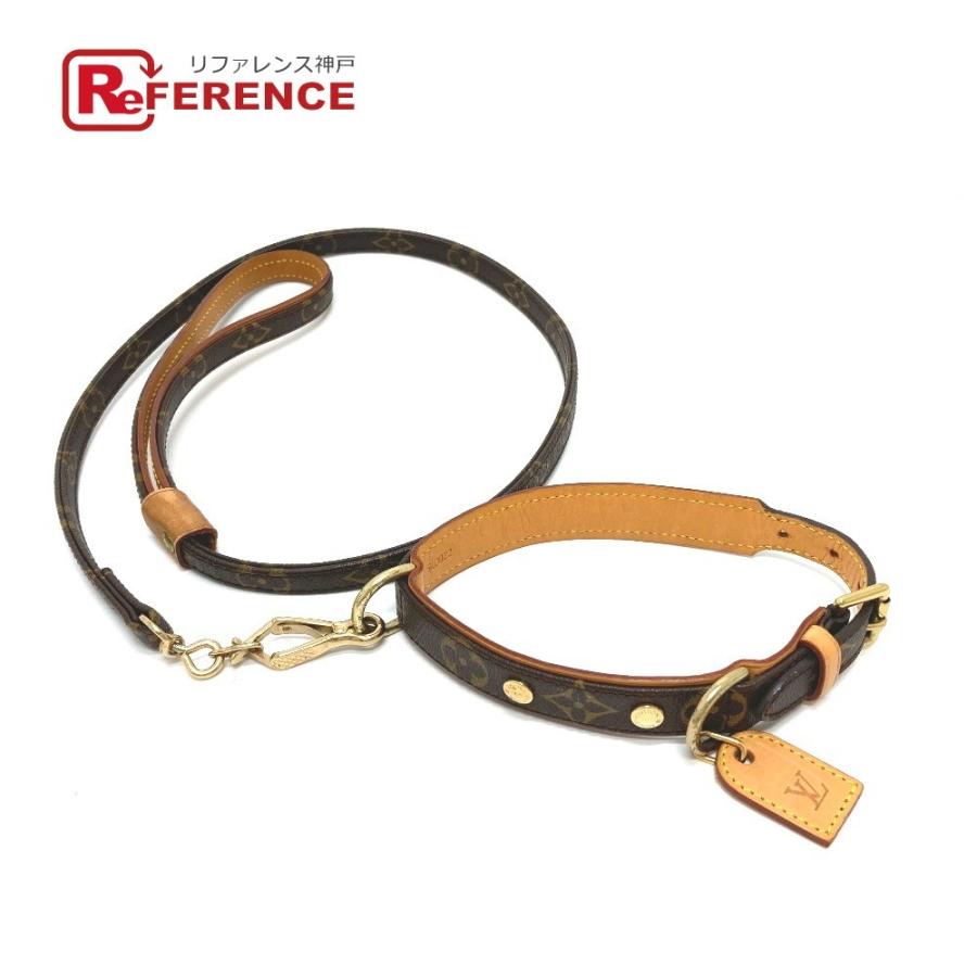 ルイヴィトン Louis Vuitton コリエ バクスターmm M モノグラム 犬用 ペット用 首輪 モノグラムキャンバス ブラウン Comunidadplanetaazul Com