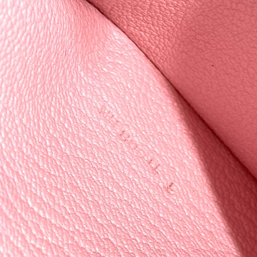 美品 HERMES エルメス ベアンスフレ マチ有 2つ折り長財布 ロングウォレット SV金具 H金具 長財布 ローズサクラ ピンク レディース【中古】の画像