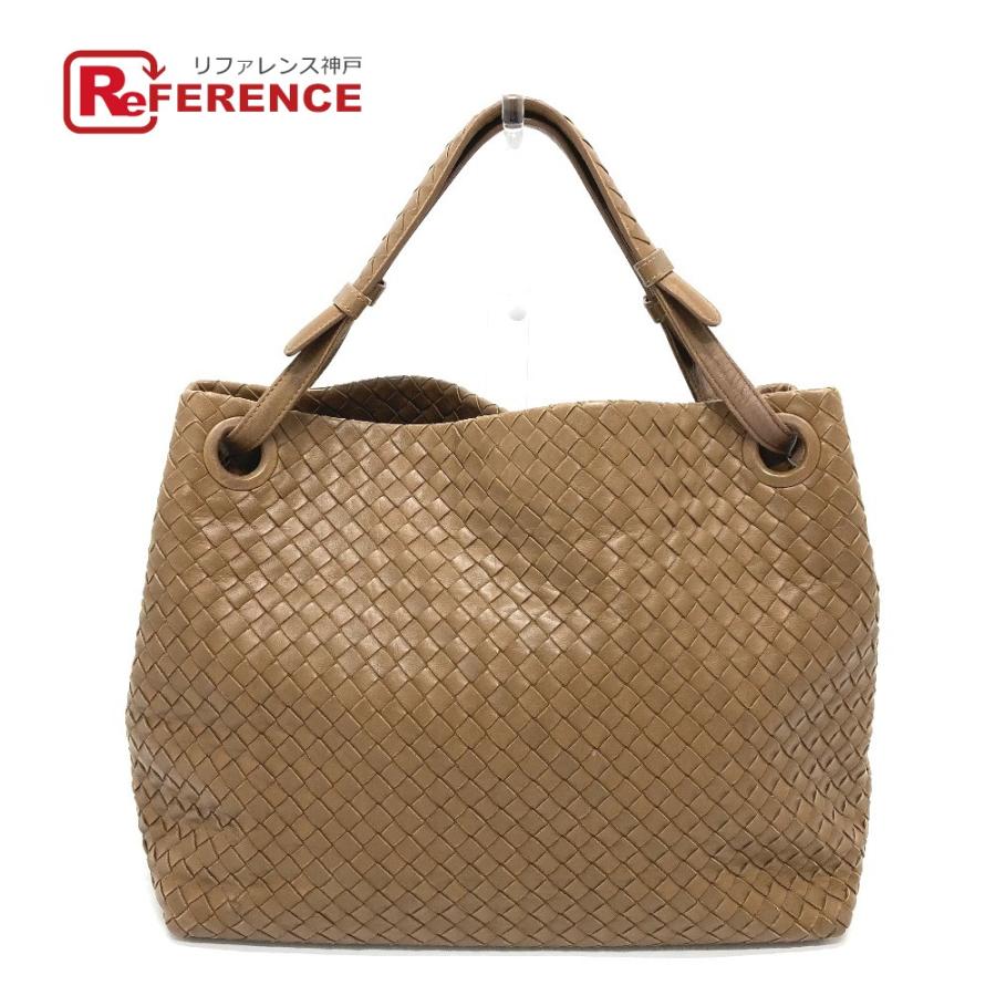 BOTTEGA VENETA ボッテガヴェネタ イントレチャート 2WAY ショルダーバッグ ハンドバッグ レザー ブラウン【中古】  :G-220325-45:リファレンス コレクション - 通販 - Yahoo!ショッピング