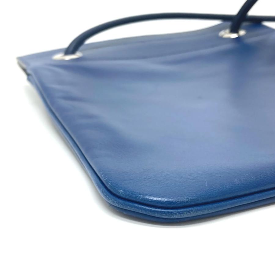 HERMES エルメス アリーヌ ミニ カバン ポシェット 斜め掛け レザー ショルダーバッグ ブルードマルト ブルー レディース【中古】 | HERMES | 07