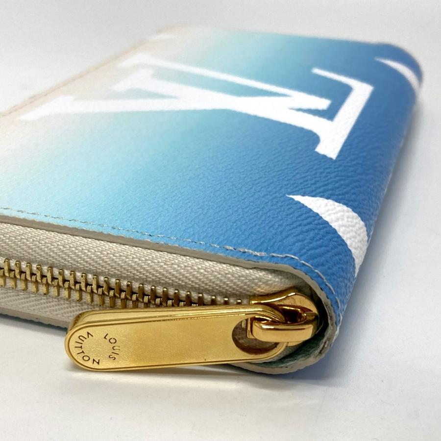 LOUIS VUITTON ルイヴィトン M80360 モノグラムジャイアント バイ・ザ・プール ジッピーウォレット 長財布  ブルー レディース【中古】 | LOUIS VUITTON | 07