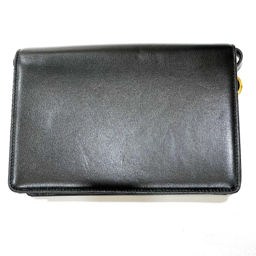 美品 GUCCI グッチ 589474 フラップ カバン 肩掛け 斜め掛け バッグ GGマーモント ショルダーバッグ ブラック レディース【中古】 | GUCCI | 01