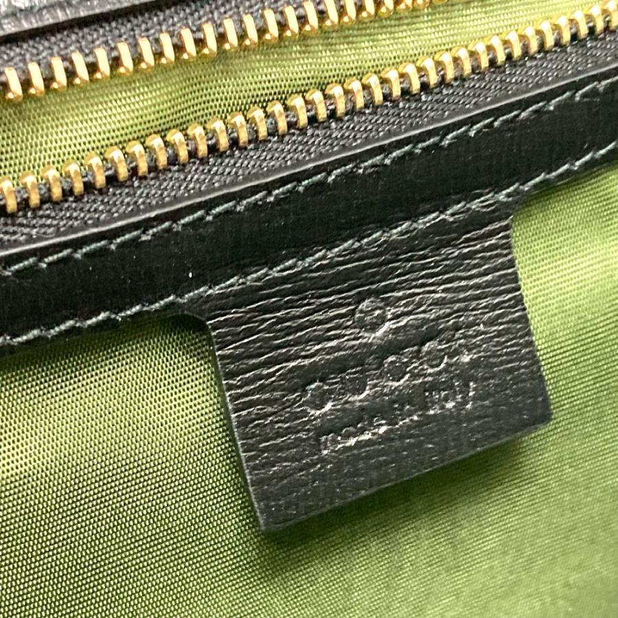 美品 GUCCI グッチ 589474 フラップ カバン 肩掛け 斜め掛け バッグ GGマーモント ショルダーバッグ ブラック レディース【中古】 | GUCCI | 08