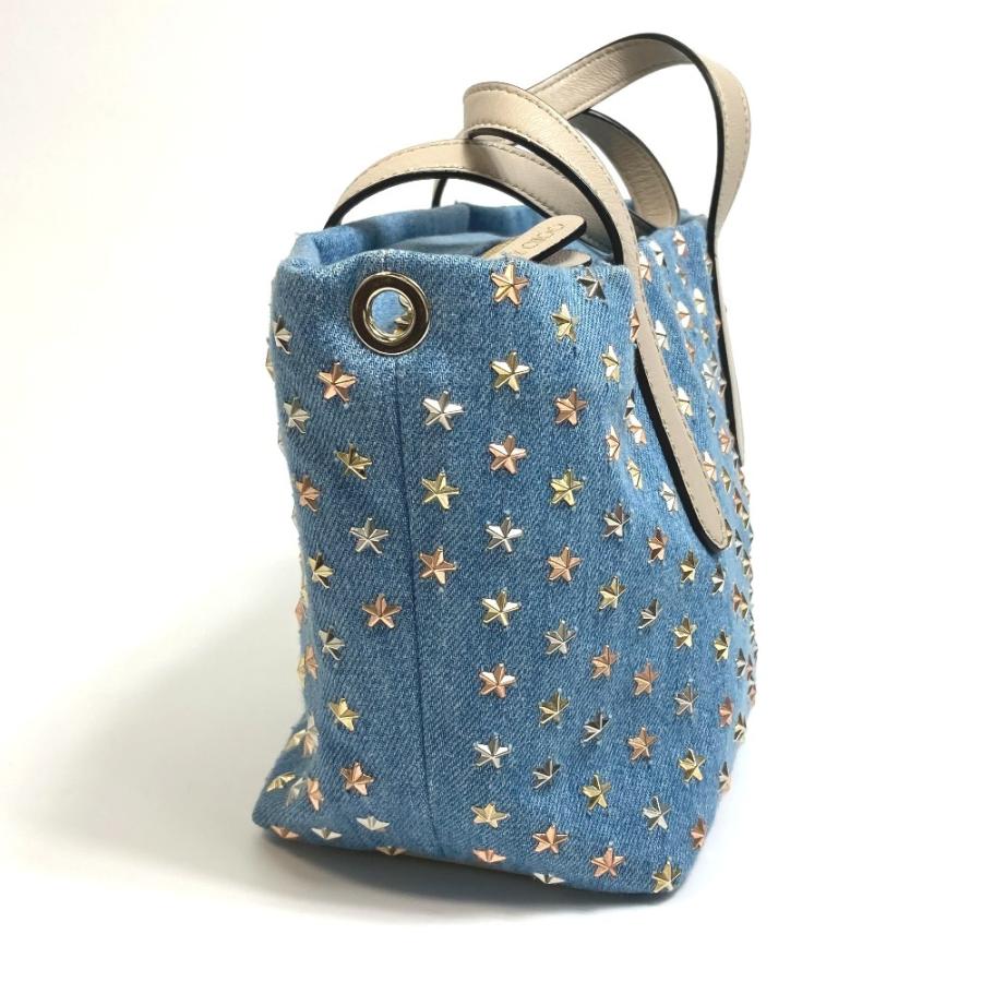 JIMMY CHOO ジミーチュウ スタースタッズ デニム 2WAY ショルダー