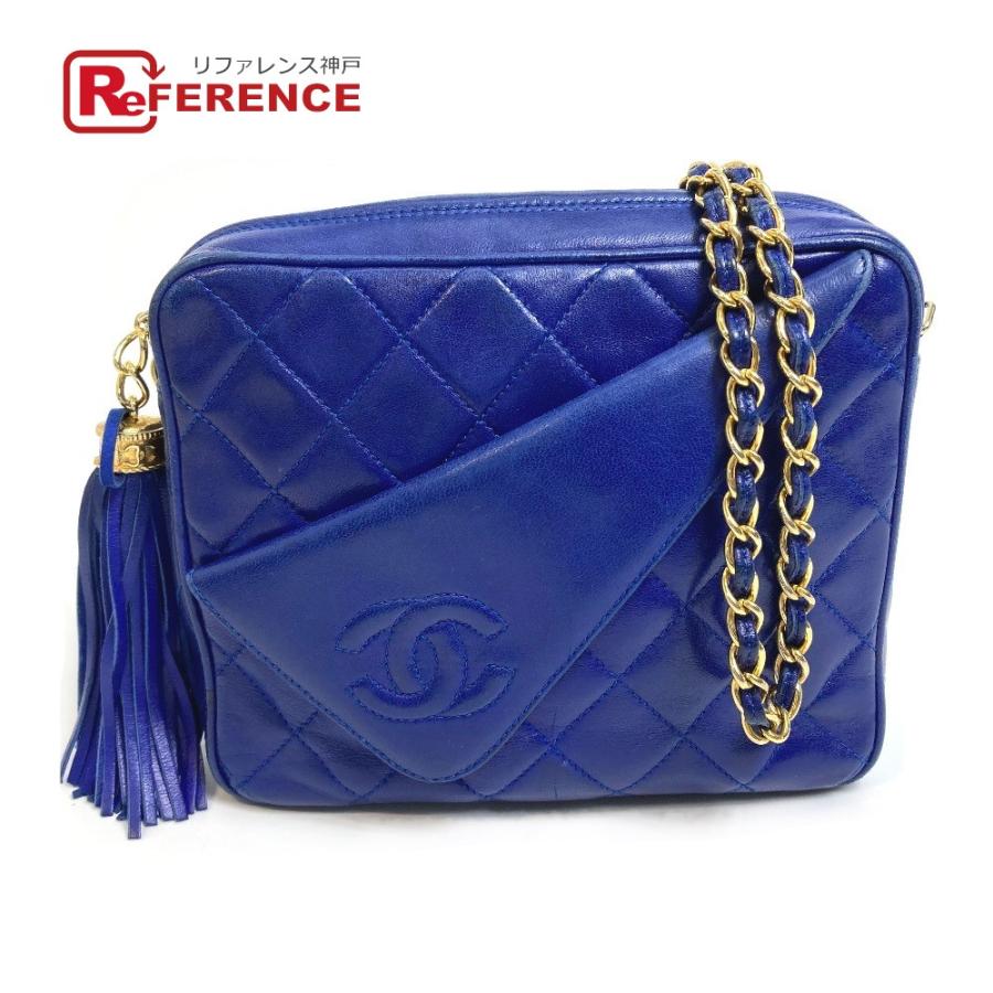 CHANEL シャネル ココマーク CC マトラッセ フリンジ 肩掛け 