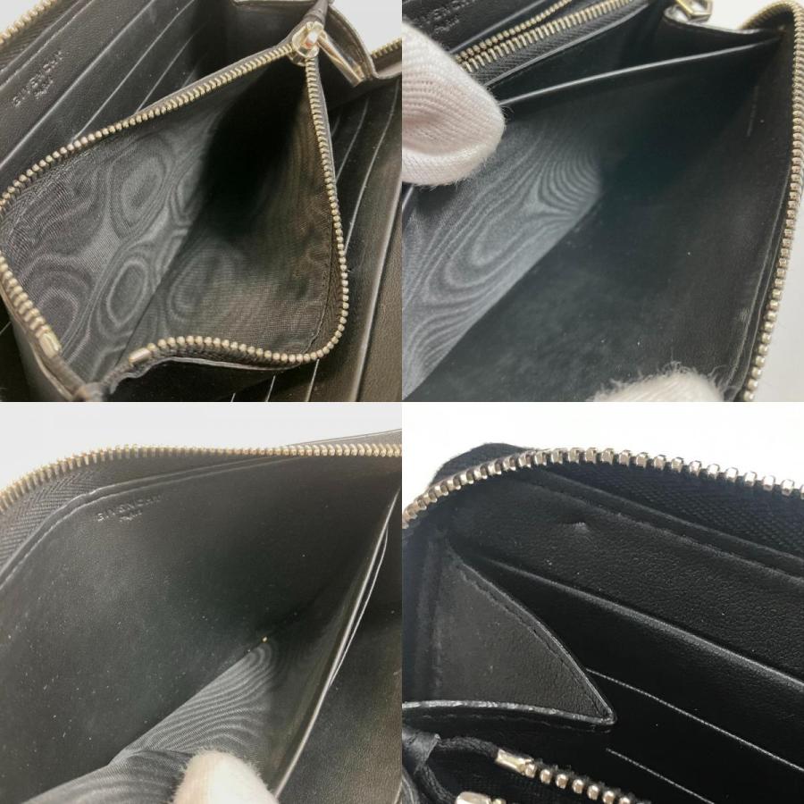 GIVENCHY ジバンシィ ロゴ スター ワッペン ラウンドファスナー 長財布