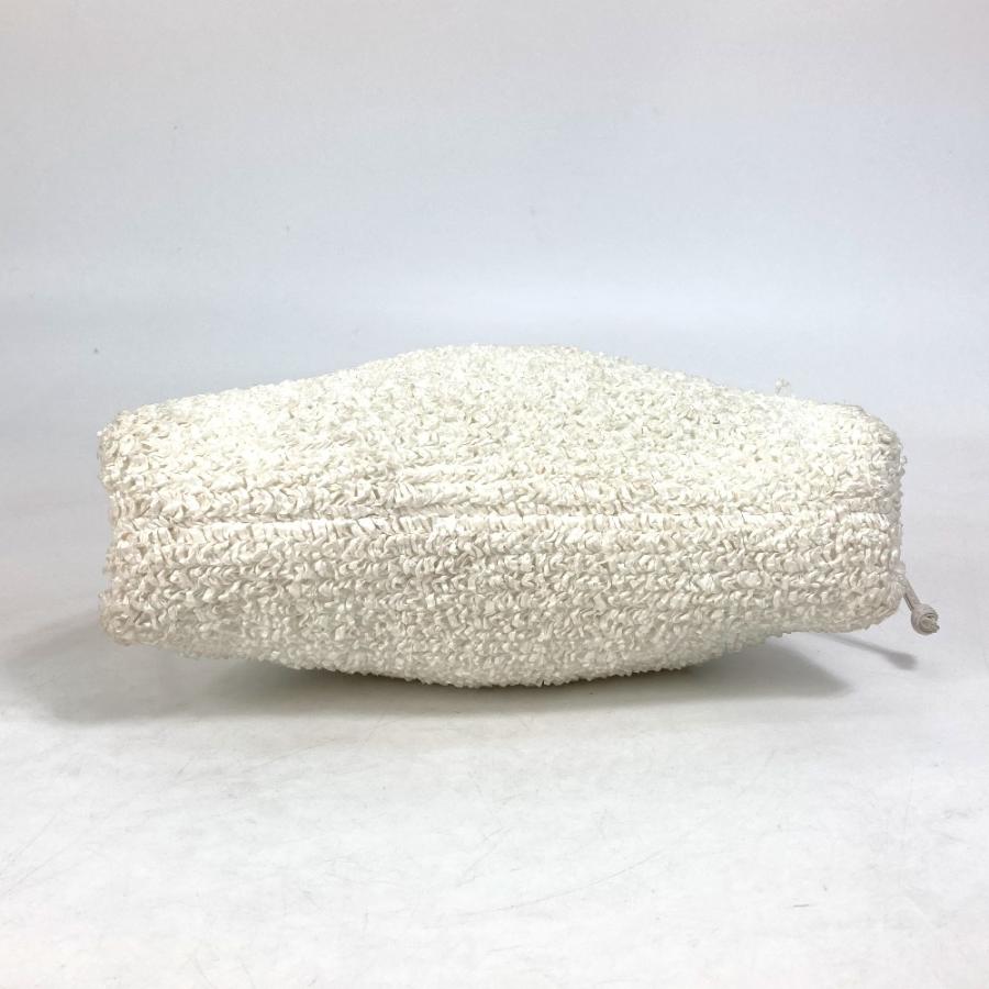 BOTTEGA VENETA ボッテガヴェネタ 585852 がま口 ミニ ザ ポーチ 斜め掛け ポシェット ショルダーバッグ ナイロン/レザー ホワイト【中古】 |  | 04