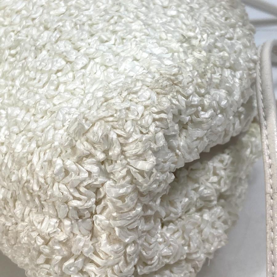 BOTTEGA VENETA ボッテガヴェネタ 585852 がま口 ミニ ザ ポーチ 斜め掛け ポシェット ショルダーバッグ ナイロン/レザー ホワイト【中古】 |  | 06