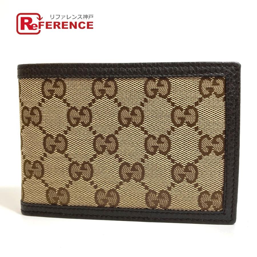 新品未使用 GUCCI グッチ 二つ折り財布 GGキャンバス 292534-
