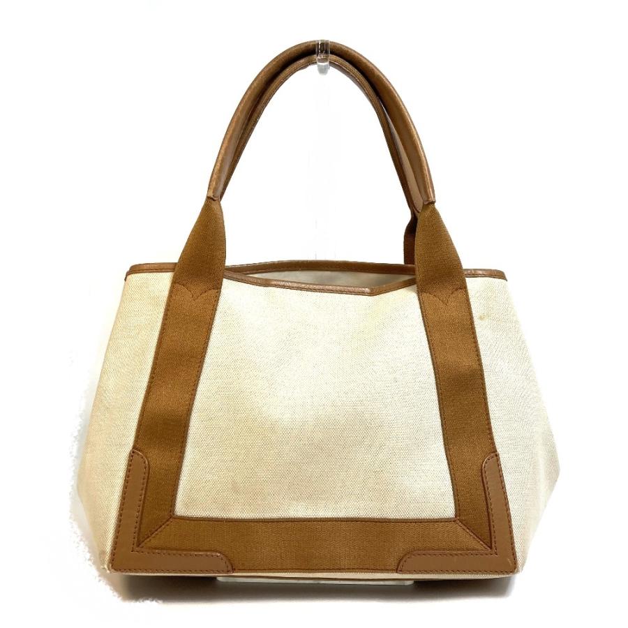 BALENCIAGA バレンシアガ ネイビーカバス ハンドバッグ ベージュ