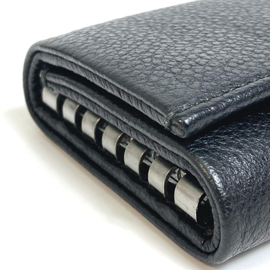 Salvatore Ferragamo サルヴァトーレフェラガモ 66 6532/01 型押しレザー ロゴプレート キーケース メンズ【中古】新品同様 |  | 03