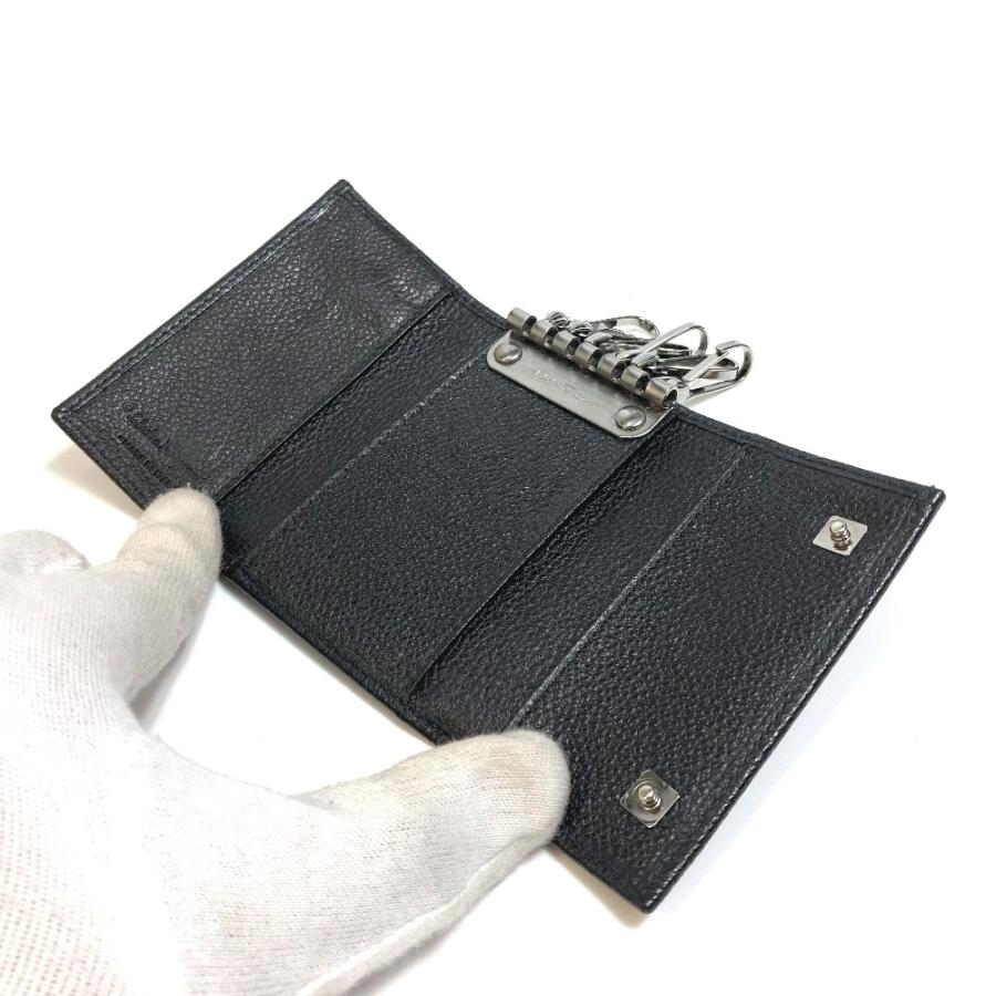 Salvatore Ferragamo サルヴァトーレフェラガモ 66 6532/01 型押しレザー ロゴプレート キーケース メンズ【中古】新品同様 |  | 07