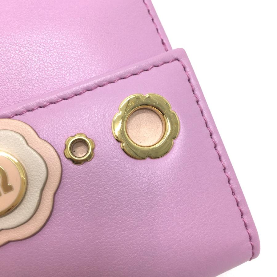 Salvatore Ferragamo サルヴァトーレフェラガモ ガンチーニ 2つ折り財布 レザー パープル レディース【中古】 |  | 04