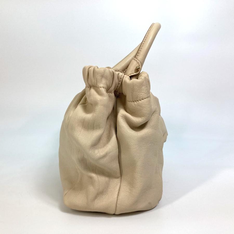 Salvatore Ferragamo サルヴァトーレフェラガモ ヴァラ ジョーゼット 2WAY ショルダーバッグ ハンドバッグ レザー ライトベージュ【中古】 |  | 02