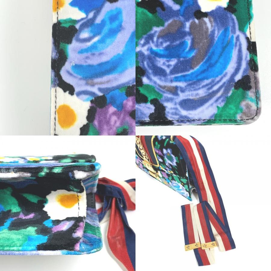 GUCCI グッチ 421882 花柄 シルヴィ スモール リボン ショルダーバッグ  