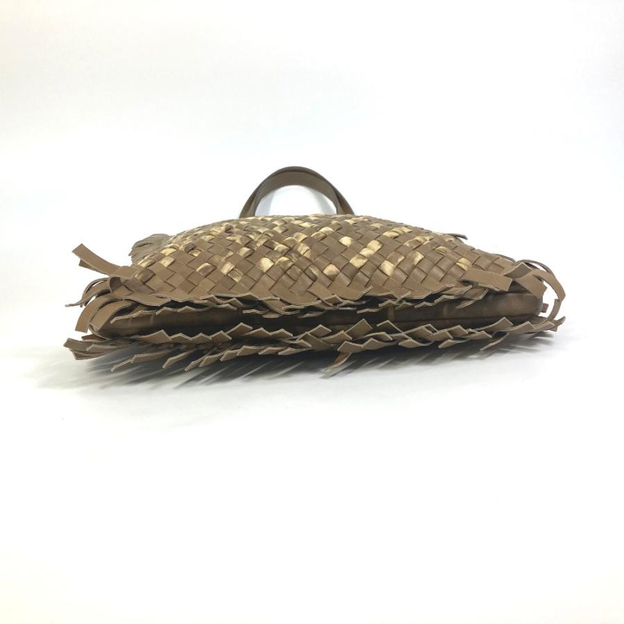 BOTTEGA VENETA ボッテガヴェネタ 239898 イントレチャート トートバッグ レザー ベージュ メンズ.【中古】 |  | 02