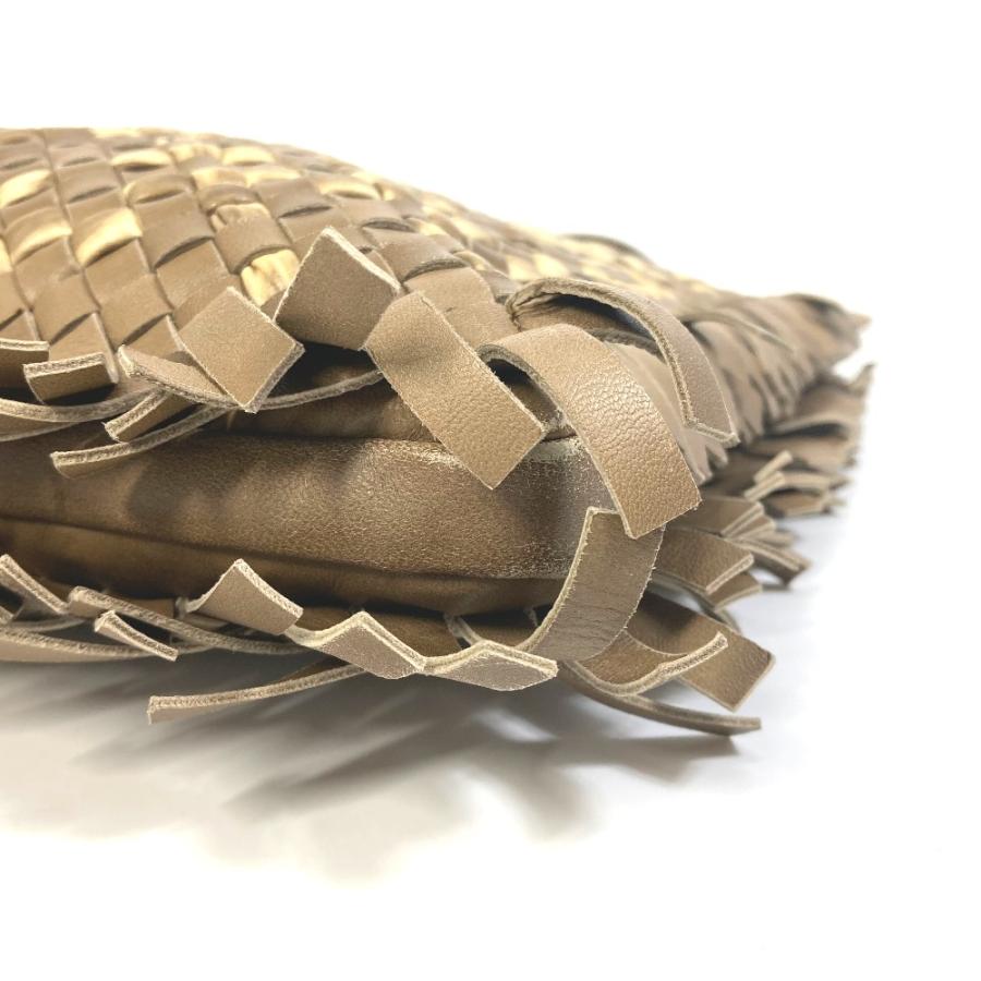 BOTTEGA VENETA ボッテガヴェネタ 239898 イントレチャート トートバッグ レザー ベージュ メンズ.【中古】 |  | 08