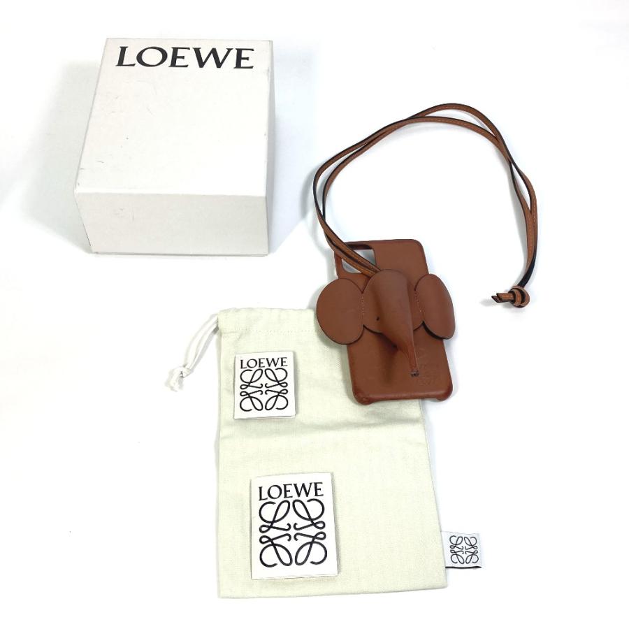LOEWE ロエベ 象 エレファント アニマル アイフォンケース ショルダー