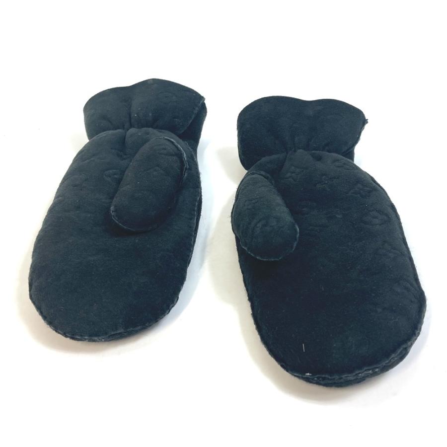 LV ルイヴィトン　マフラー　ミトン手袋　セット　ブラック LV ルイヴィトンマフラーミトン手袋セットブラック