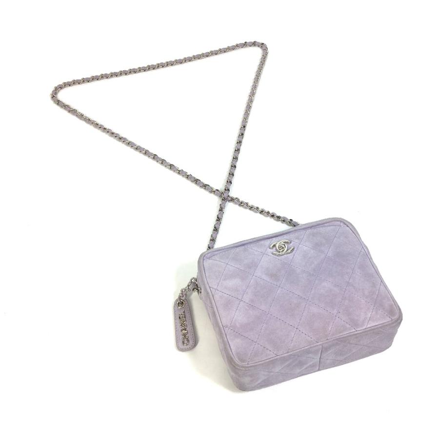 CHANEL シャネル CC ココマーク 斜め掛け ミニマトラッセ チェーンバッグ ショルダーバッグ スエード パープル レディース【中古】 | CHANEL | 05