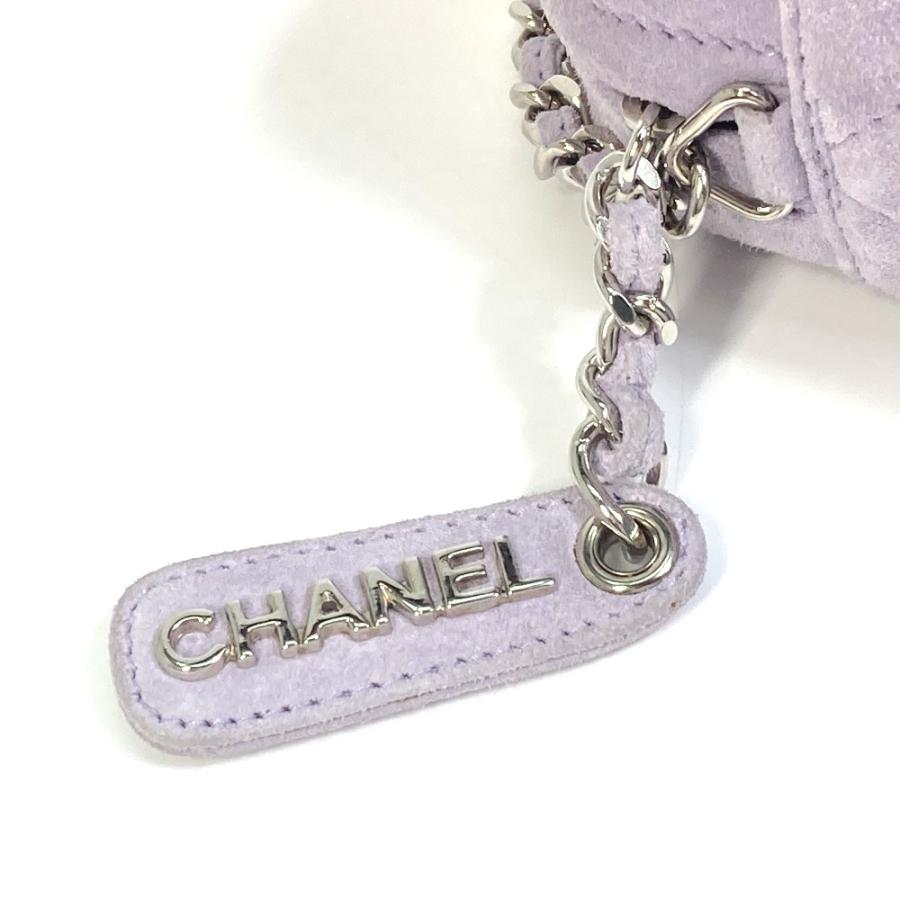 CHANEL シャネル CC ココマーク 斜め掛け ミニマトラッセ チェーンバッグ ショルダーバッグ スエード パープル レディース【中古】 | CHANEL | 06