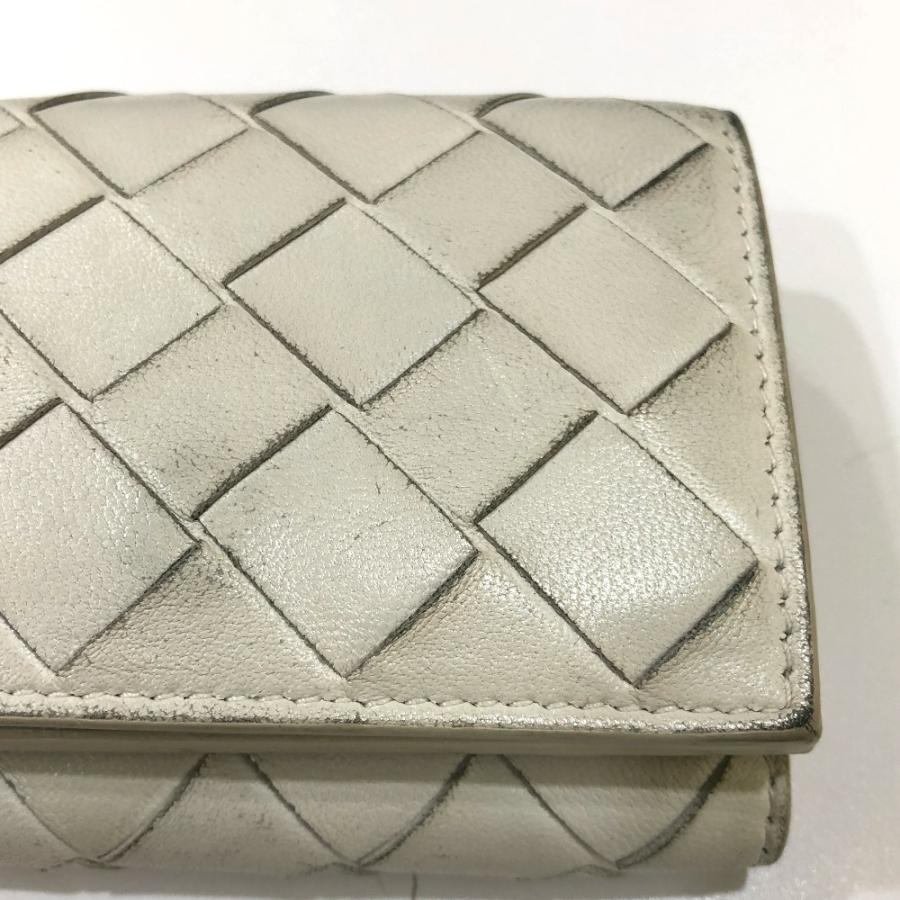 BOTTEGA VENETA ボッテガヴェネタ イントレチャート コンパクトウォレット タイニー 3つ折り財布 レザー レディース【中古】 |  | 03