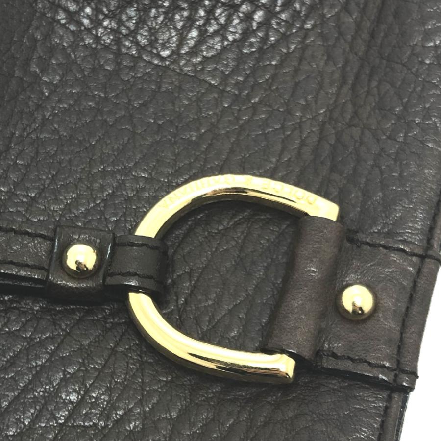 DOLCE&GABBANA ドルチェアンドガッバーナ アクセサリーポーチ レザー ブラウン レディース【中古】 |  | 08