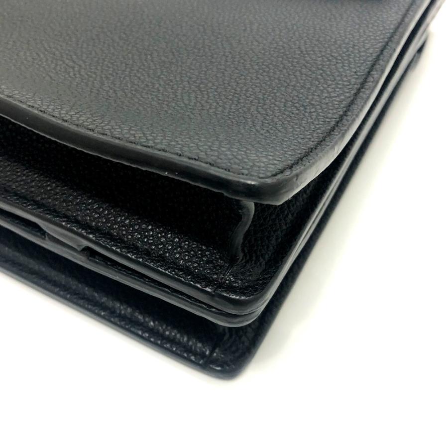 BURBERRY バーバリー スクエア型 スモール タイトルバッグ ロゴ ハンドバッグ レザー ブラック ユニセックス【中古】 | BURBERRY | 02