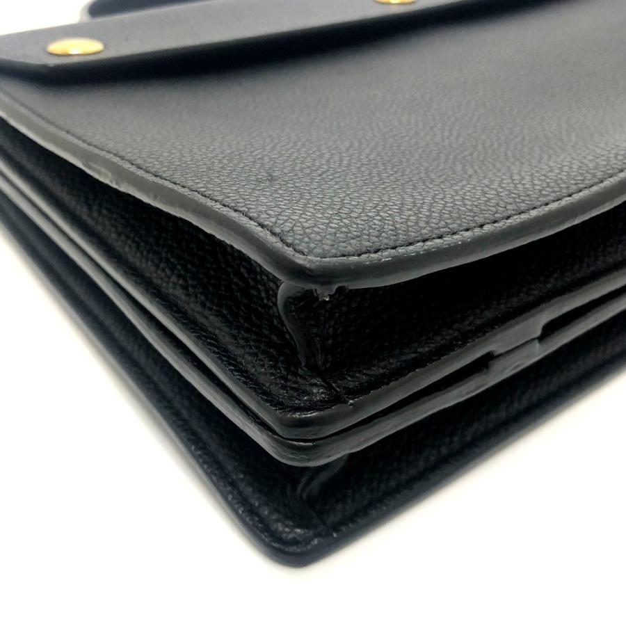 BURBERRY バーバリー スクエア型 スモール タイトルバッグ ロゴ ハンドバッグ レザー ブラック ユニセックス【中古】 | BURBERRY | 06