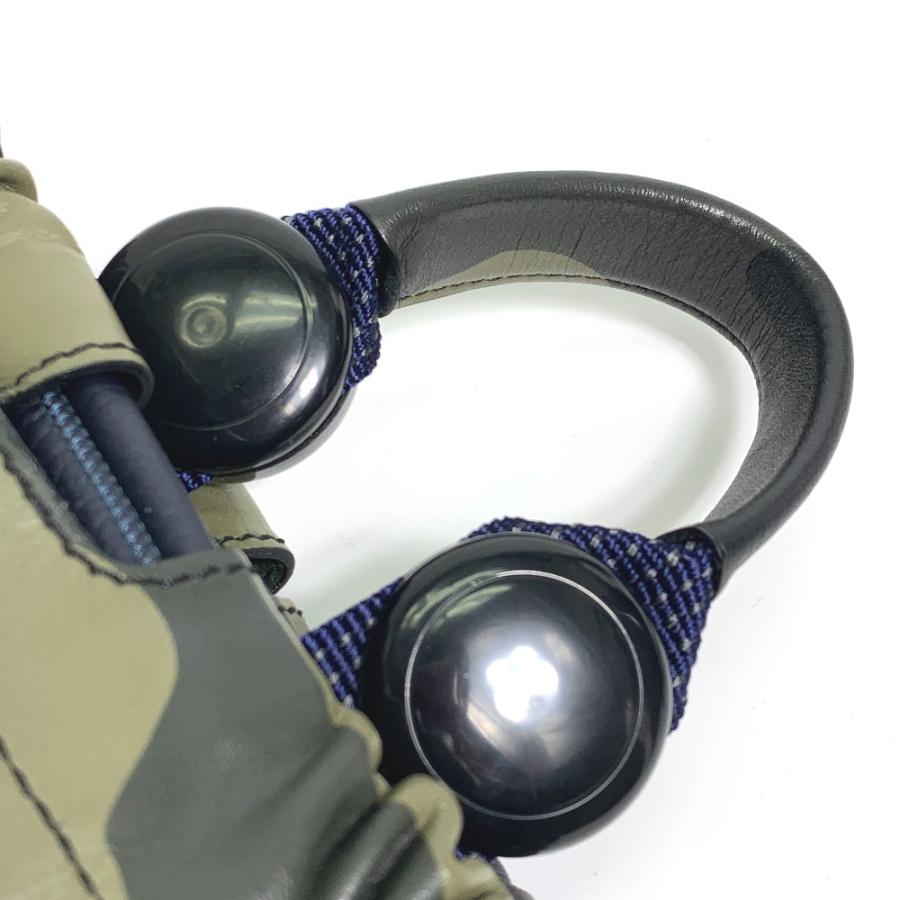 DIOR HOMME ディオール・オム カモフラージュ 迷彩 巾着 リュックサック レザー グリーン メンズ【中古】 | Dior HOMME | 04