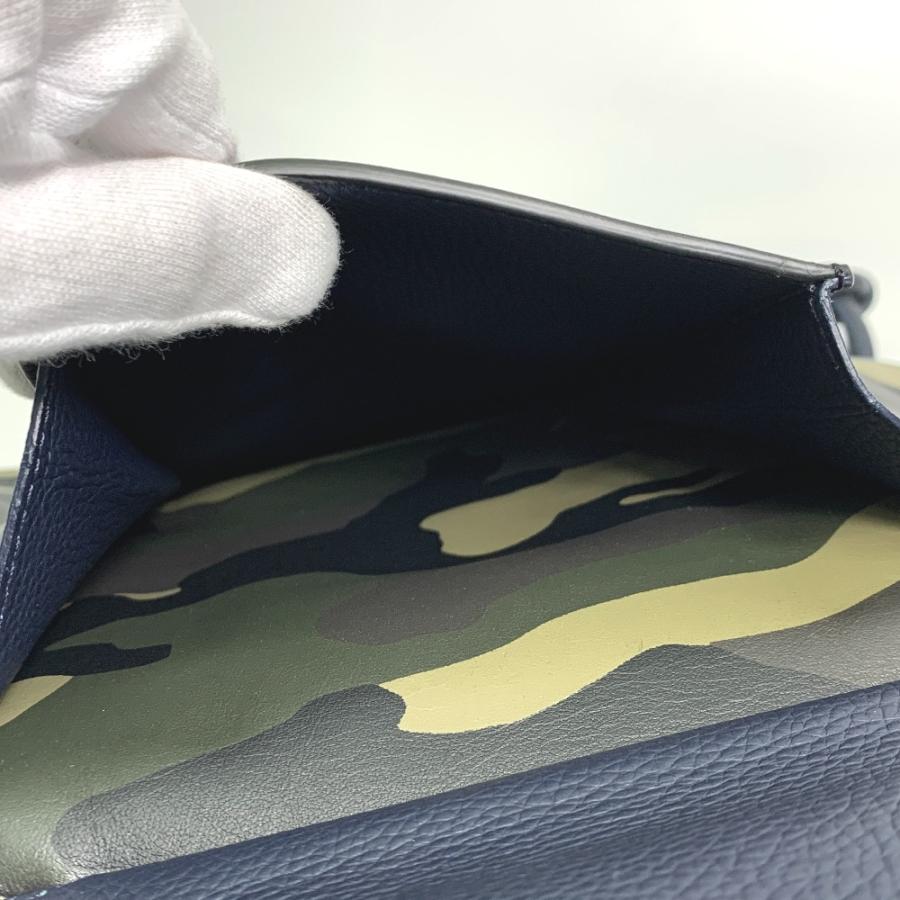 DIOR HOMME ディオール・オム カモフラージュ 迷彩 巾着 リュックサック レザー グリーン メンズ【中古】 | Dior HOMME | 08