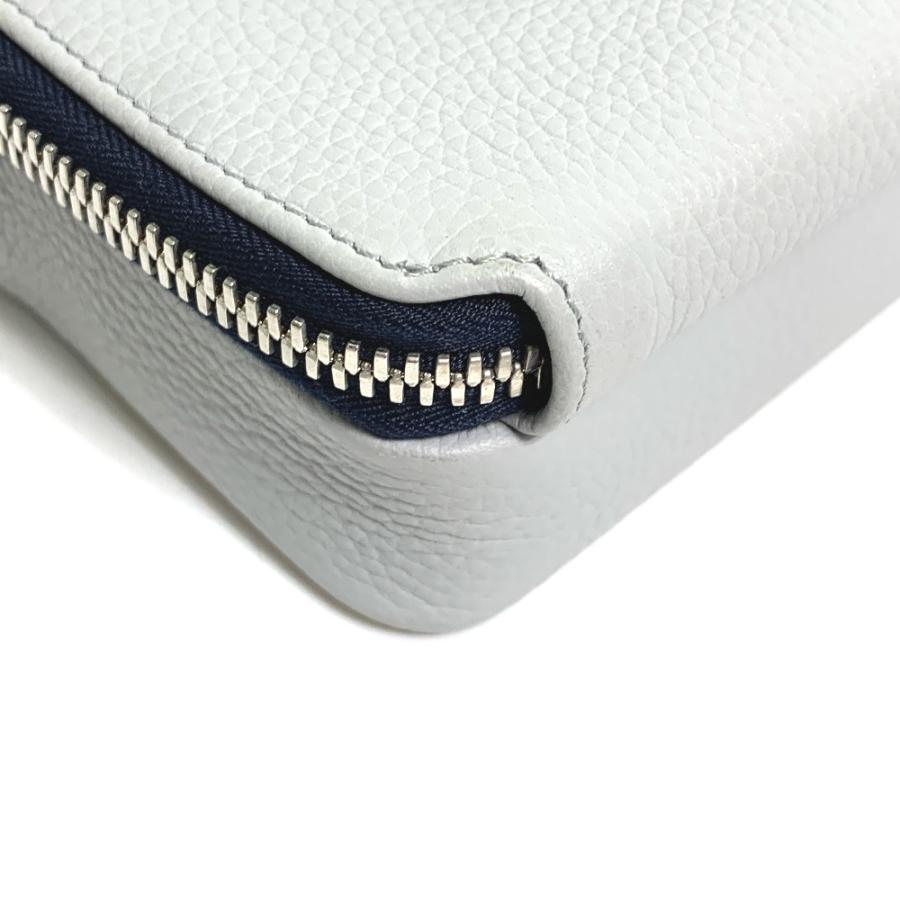 Dior ディオール ロゴ 2PUBC120GBC H07E ダブルジップポケット ショルダーバッグ レザー グレー メンズ【中古】 |  | 04