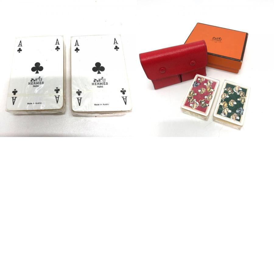最高級 エルメス ブリッジカード 馬 トランプ マルチカラー 箱付