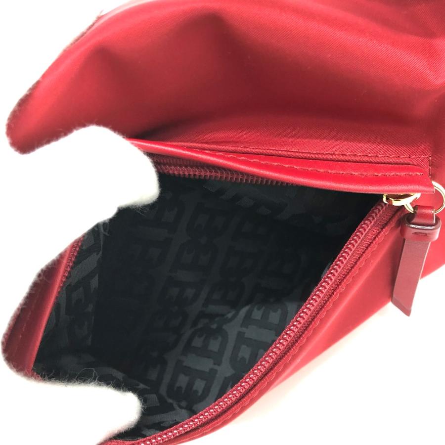 BALLY バリー 2WAY ハンドバッグ ナイロン レッド レディース【中古  