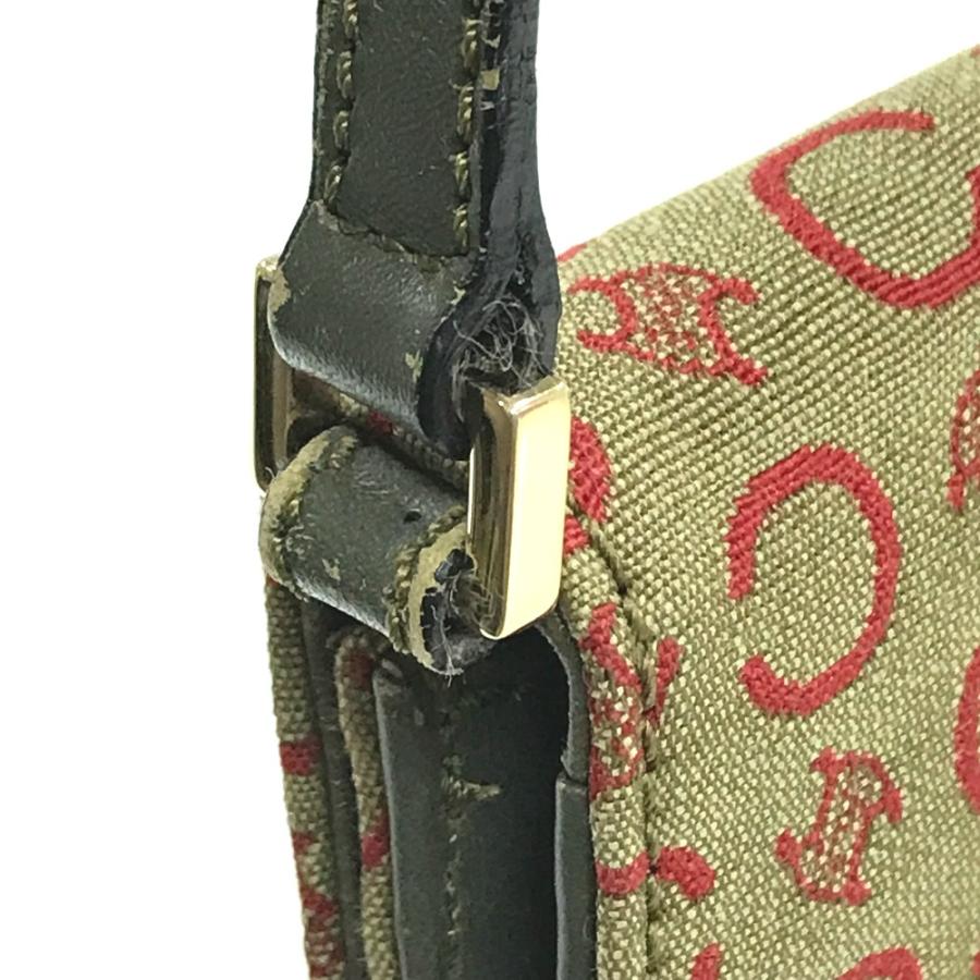 CELINE セリーヌ Cマカダム ミニハンドバッグ アクセサリーポーチ