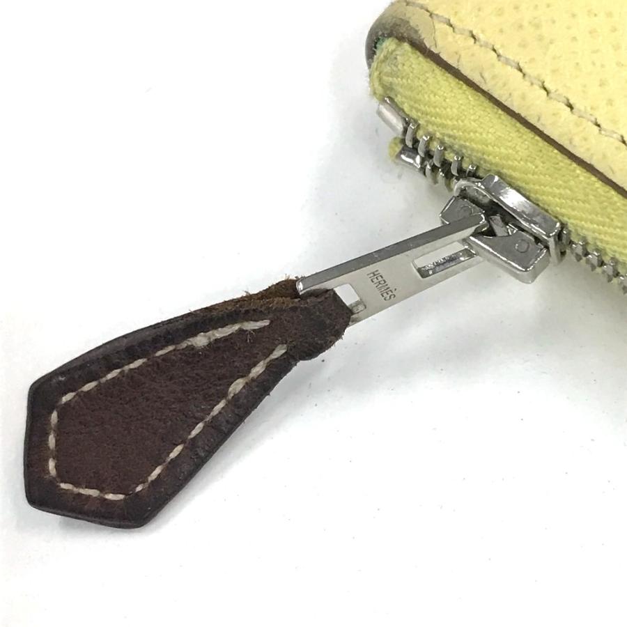 HERMES エルメス アザップロング シルクイン ラウンドファスナー 長財布 X刻 ジョーヌ イエロー レディース【中古】 | HERMES | 05