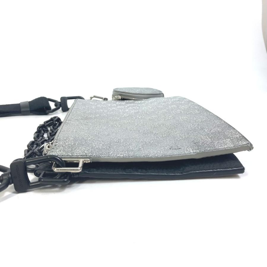 ルイヴィトン LOUIS VUITTON トリオポーチ NM M59682 ダミエグリッター ケース ポーチ 斜め掛け ショルダーバッグ シルバー LOUIS VUITTON（ルイ・ヴィトン） M59682 ダミエグリッター トリオ