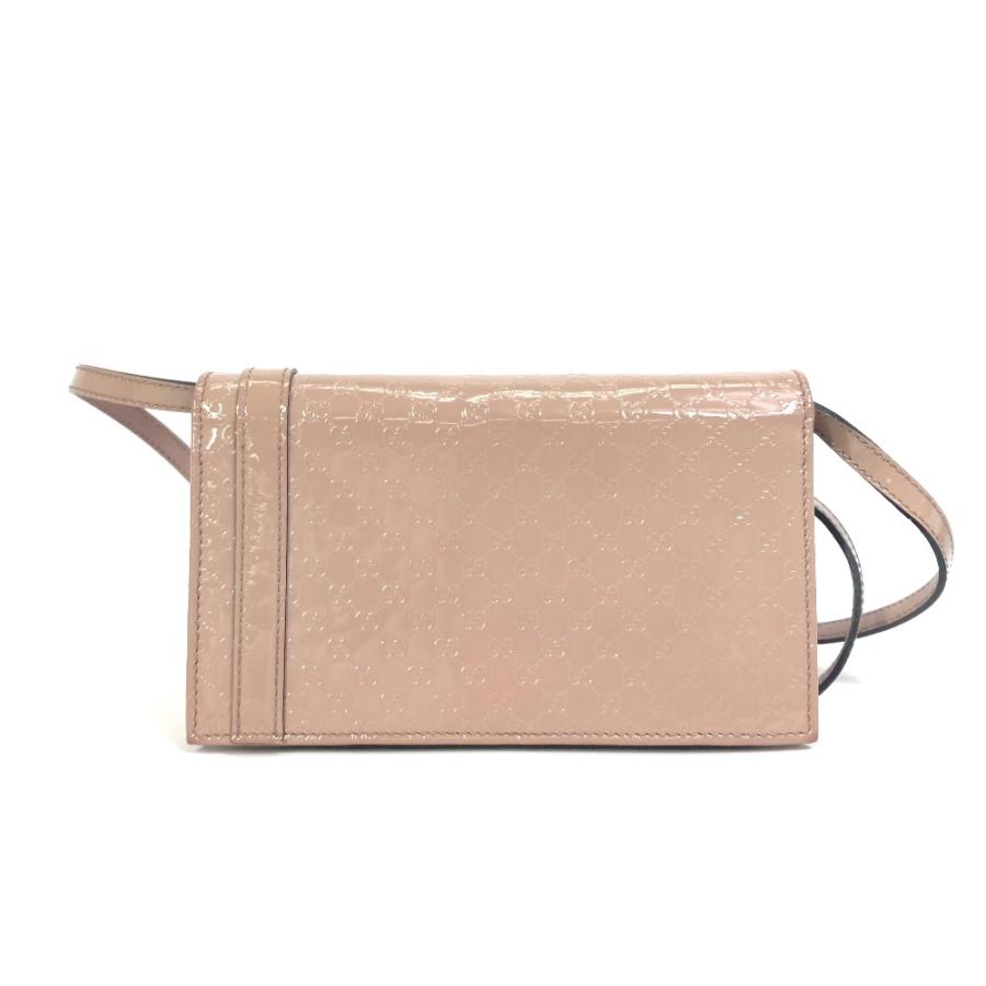 GUCCI グッチ 354086 GG/斜め掛け グッチニース/2WAY ショルダーウォレット ショルダーバッグ エナメル ベージュ レディース【中古】 | GUCCI | 01