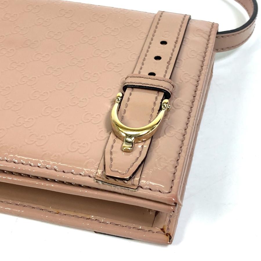 GUCCI グッチ 354086 GG/斜め掛け グッチニース/2WAY ショルダーウォレット ショルダーバッグ エナメル ベージュ レディース【中古】 | GUCCI | 03