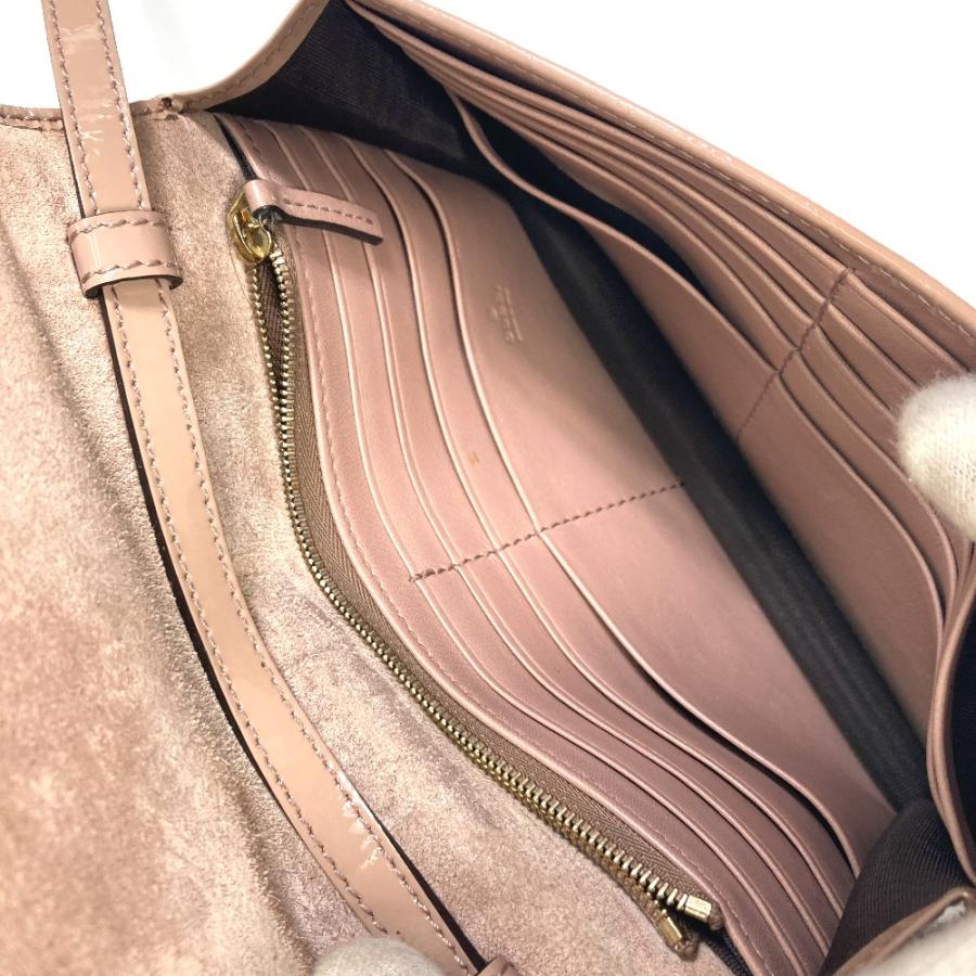 GUCCI グッチ 354086 GG/斜め掛け グッチニース/2WAY ショルダーウォレット ショルダーバッグ エナメル ベージュ レディース【中古】 | GUCCI | 08