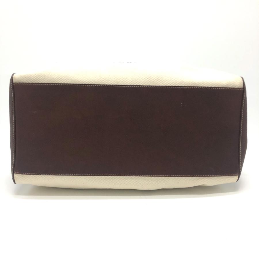 CELINE セリーヌ 165952 ロゴ ボストンバッグ キャンバス/レザー ベージュ/ブラウン レディース【中古】 | CELINE | 02