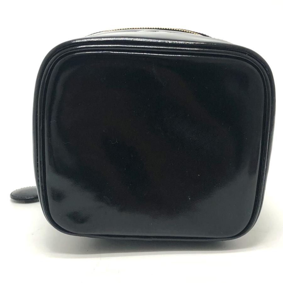 CHANEL シャネル A01998 CC ココマーク ヴィンテージ 化粧ポーチ バニティバッグ パテントレザー ブラック レディース【中古】 | CHANEL | 04