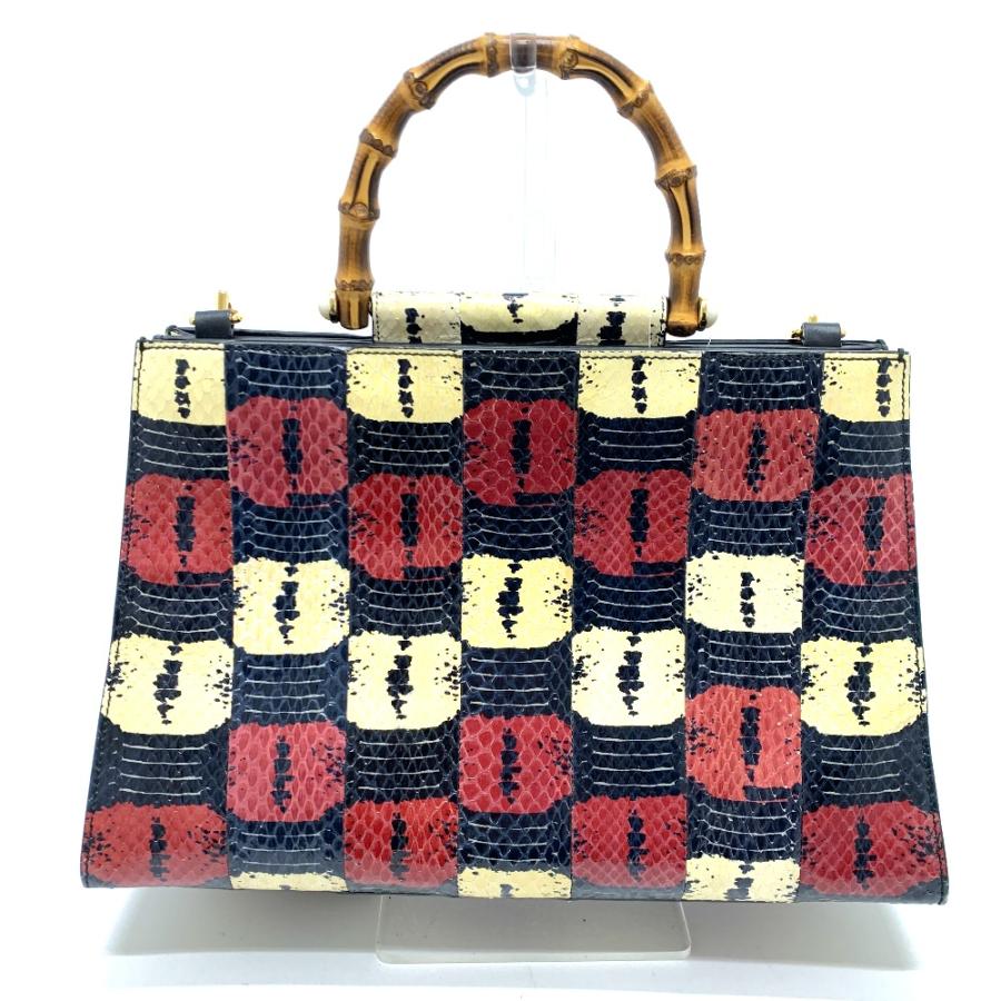 GUCCI グッチ 453764 ニムフェア 2WAY ハンドバッグ パイソン レッド レディース【中古】 | GUCCI | 01