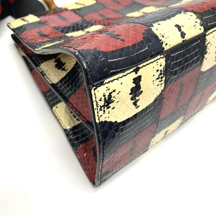 GUCCI グッチ 453764 ニムフェア 2WAY ハンドバッグ パイソン レッド レディース【中古】 | GUCCI | 06