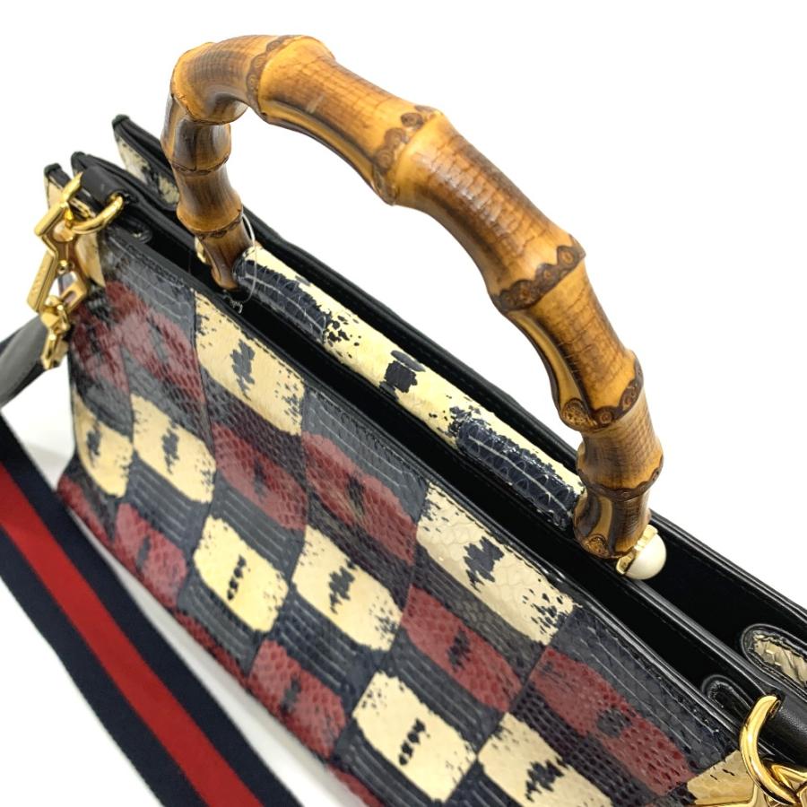 GUCCI グッチ 453764 ニムフェア 2WAY ハンドバッグ パイソン レッド レディース【中古】 | GUCCI | 07