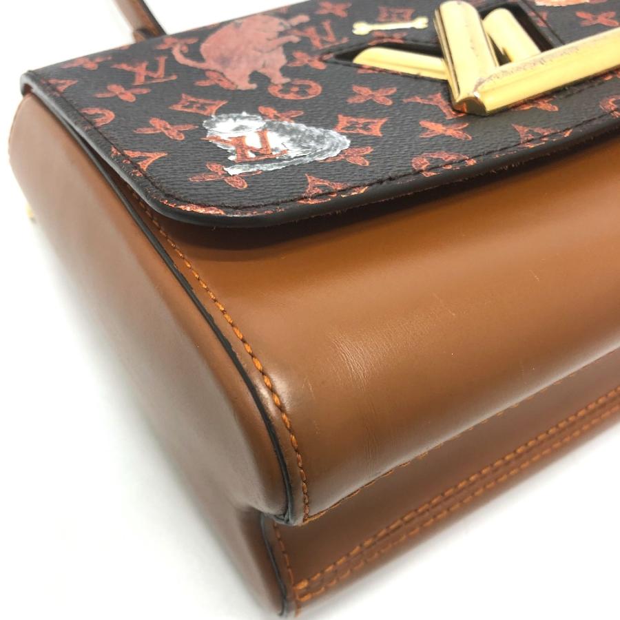 中古 ルイ ヴィトン LOUIS VUITTON M44408 FL4138 レディース ショルダーバッグ キャットグラム ブラウン レザー ルイ ヴィトン キャットグラム ツイスト MM ブラウン M44408 レザー