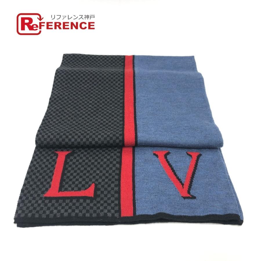 美品】ルイヴィトン エシャルプ LV ダミエ ルージュ マフラー 【公式通販】